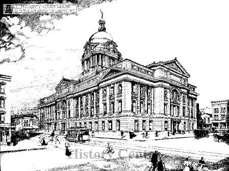 Allen County Courthouse Drawing