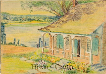 Anges Hamilton, pencil sketch