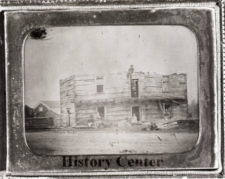 Fort ambrotype c. 1850, negative