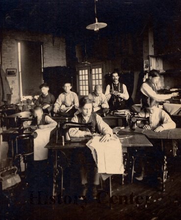 Indiana School for Feeble Minded Youth, Tailor Shop, c. 1910