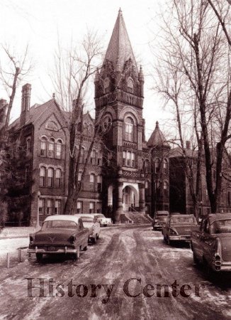 Fort Wayne State School Administration Building at State Street, late 1950s