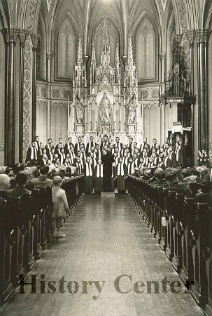 Fort Wayne Lutheran Choral Society at St. Pauls, c. 1950