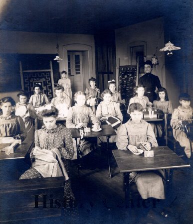 Indiana School for Feeble Minded Youth, Girls Art Classroom, c. 1920