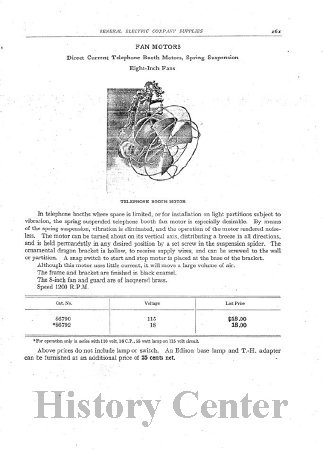 Fort Wayne Electric Works Dragon Fan 1907 Catalog