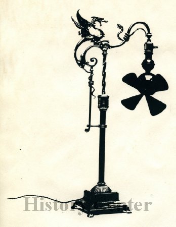 Fort Wayne Electric Works Table Dragon Fan Sketch