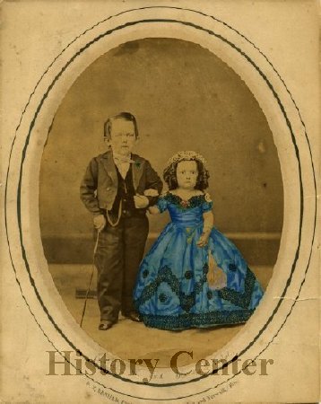Charles and Eliza Nestel Hand-Tinted Photograph