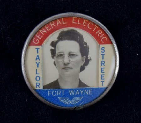 General Electric Employee, Grace I. Smith, Identification Badge, 1941-1945